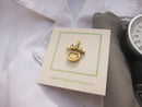 Vertebra Gold Lapel Pin