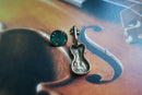 Violin Gold Lapel Pin