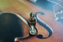 Violin Gold Lapel Pin