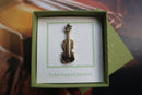 Violin Gold Lapel Pin