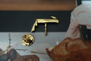 Waiter's Corkscrew Gold Lapel Pin