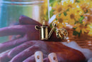 Watering Can Gold Lapel Pin