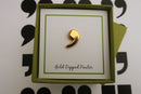 Comma Gold Lapel Pin