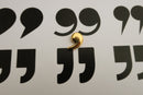Comma Gold Lapel Pin