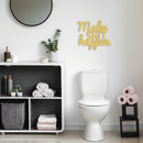 Make Shit Happen Metal Wall Art – Motivational Office Wall Decor