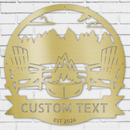 Custom Metal Wall Art - Personalized Lake House Sign