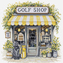 Golf Shop Front Counted Cross Stitch Kit by Luca-S B1438L
