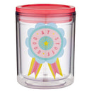 Good At Stuff Double-Wall Short Tumbler | Acrylic Travel Mug with Lid | 4.5"