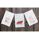 Good Cheer Found Here Thirsty Boy Dish Towel | Christmas Giftable Cotton Flour Sack Kitchen Towel | 30" x 30"