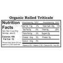 Organic Rolled Triticale | 1 lb | Grain Place Foods