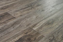 SPC Vinyl Rigid Core 7" Width 60" RL, 6mm Thick, 1.5mm IXPE Grand Bistre, Manifesto Floors - Mazzia Collection plank angle view 2