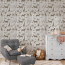Safari Chic Animal Print Wallpaper - Elegant African Wildlife Illustrations