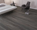 WPC Vinyl Rigid Core 7" Width 60" RL 9.5mm Thick, 1.5mm IXPE, Graphic Charcoal, Domaine - Mazzia Collection bedroom view 2
