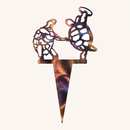 Grateful Dead Terrapin Turtles Metal Garden Stake 8", 14" or 18" or custom size