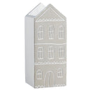 Gray Multi-Storey House Planter Cement Pot | 9.5" Tall