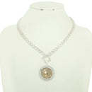 Greek Roman Goddess Coin Pendant Necklace | Ancient Mythology Fashion Jewelry