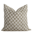 Fiora Floral Block Printed Pillow Cover | Olive Green