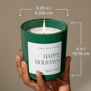 Enchanted Forest Soy Candle - Green Matte Jar - 15 oz (Let it Snow)
