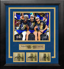 Draymond Green Klay Thompson Steph Curry Warriors Finals 8x10 Framed Photo with Engraved Autographs