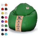 Vinyl Bean Bag Chair Marine Grade Premium - Waterproof, UV resistant ComfyBean Adult size lounger classic style Indoor Outdoor Boat beanbag chair