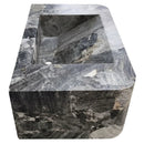 Exotic Grey Marble Wall-mount Bathroom Sink 19x30