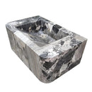 Exotic Grey Marble Wall-mount Bathroom Sink 19x30