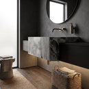 Exotic Grey Marble Wall-mount Bathroom Sink 19x30