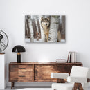 Grey Wolf Print Metal Wall Art – Wildlife Nature Rustic Cabin Home Decor