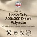 BBQ Outdoor Grill Cover 36"L x 26"D x 46"H Taupe