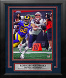 Rob Gronkowski Super Bowl LIII Catch New England Patriots 8" x 10" Framed Football Photo
