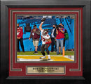 Rob Gronkowski Super Bowl LV Touchdown Spike Tampa Bay Buccaneers 8" x 10" Framed Football Photo