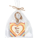 Groovy Self-Hanging Mini Art Prints | 3 Piece Wooden Display | Love Themed
