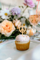 Groovy Retro Acrylic Cupcake Toppers, Set of 12