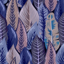 Dark Blue Palm Leaves Wallpaper