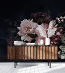 Fashionable Dark Floral Wallpaper Vogue
