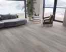 WPC Vinyl Rigid Core 7" Width 60" RL 9.5mm Thick, 1.5mm IXPE, Gypsy Grey, Domaine Floors - Mazzia Collection