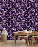 Voguish Purple Leaves Wallpaper Vogue
