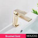 DecorBites™ Black Gold Basin Faucet: Stylish Deck Mounted Bathroom Sink Faucet with Gold Handle