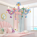 DecorBites™ Crystal Candle Chandelier: Elegant European Design for Bedroom, Restaurant & Children's Room