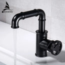 DecorBites™ Gold Brass Basin Faucet: Hot & Cold Water Mixer Tap for Modern Bathrooms