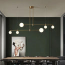 DecorBites™ Gold Copper Glass Ball Chandelier Pendant for Dining Room & Kitchen