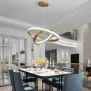 DecorBites™ Gold Circle Chandelier Creative LED Lighting Modern Indoor Fixtures