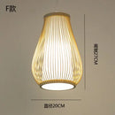 DecorBites™ Japanese Bamboo Chandelier Lights for Bedroom Living Room Tea Room Zen Lamps