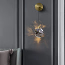DecorBites™ Crystal Wall Sconce: Elegant LED Lighting for Living Room, Bedroom, or Corridor