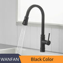 DecorBites™ Black Single Handle Pull Out Kitchen Faucet Swivel 360° Water Mixer Tap