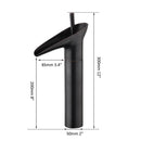 DecorBites™ Golden Waterfall Bathroom Faucet Mixer Tap Tall Sink Deck Mounted
