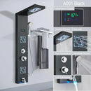 DecorBites™ LED Light Shower Faucet System: Rainfall, Massage Jets, Waterfall Panel with Temperature Control