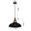 DecorBites™ Iron Dome Industrial Pendant Light for Cafe Bar Home Decor