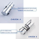 DecorBites™ Adjustable Slider Shower Head Holder Bracket Chrome Mounting Accessory