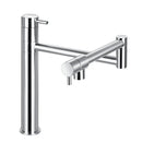 DecorBites™ 360 Degree Chrome Foldable Kitchen Faucet Hot Cold Sink Mixer, Brass Deck Mounted